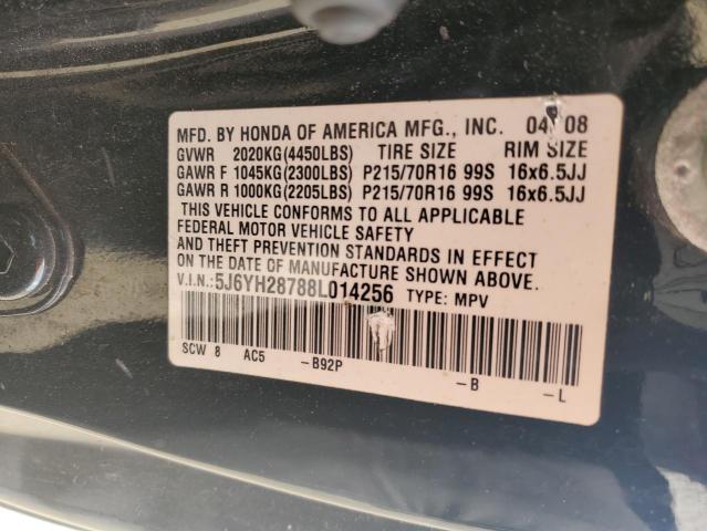 Photo 13 VIN: 5J6YH28788L014256 - HONDA ELEMENT EX 