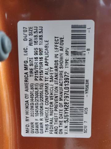 Photo 12 VIN: 5J6YH28797L013972 - HONDA ELEMENT EX 