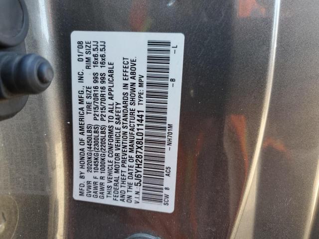 Photo 12 VIN: 5J6YH287X8L011441 - HONDA ELEMENT EX 