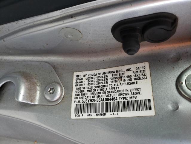 Photo 9 VIN: 5J6YH2H35AL004464 - HONDA ELEMENT LX 