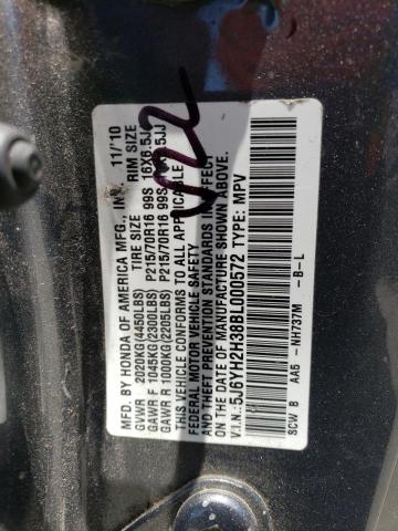 Photo 11 VIN: 5J6YH2H38BL000572 - HONDA ELEMENT LX 