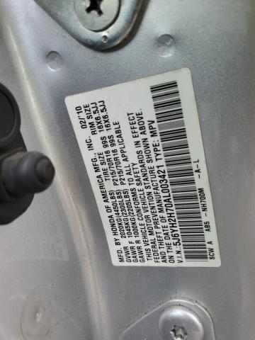 Photo 12 VIN: 5J6YH2H70AL003421 - HONDA ELEMENT 