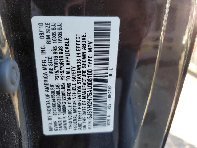 Photo 9 VIN: 5J6YH2H75AL008100 - HONDA ELEMENT EX 