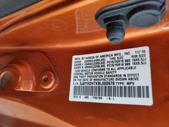 Photo 11 VIN: 5J6YH2H7XBL000978 - HONDA ELEMENT 