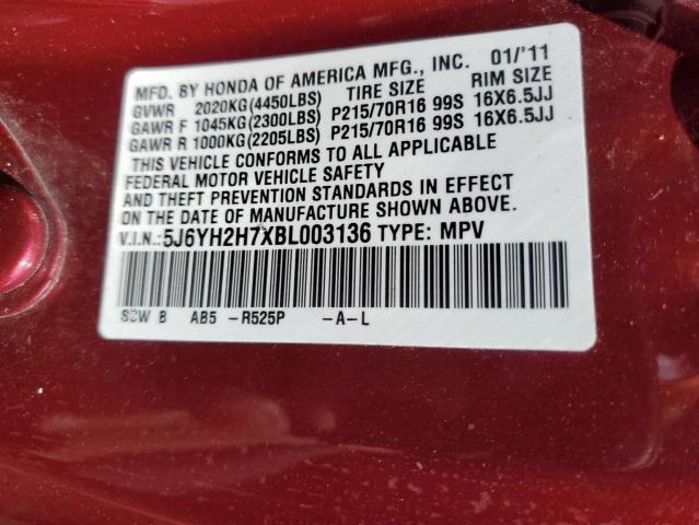 Photo 13 VIN: 5J6YH2H7XBL003136 - HONDA ELEMENT 