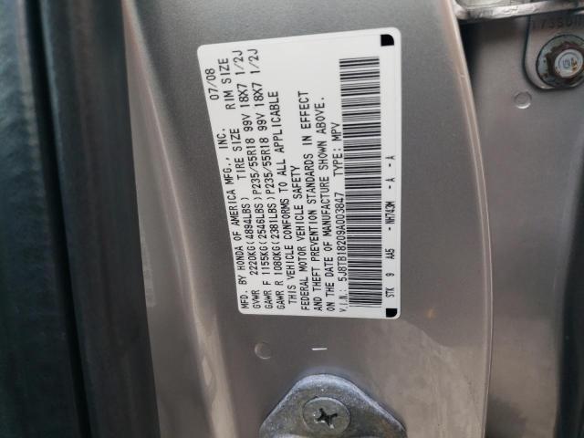 Photo 11 VIN: 5J8TB18209A003847 - ACURA RDX 