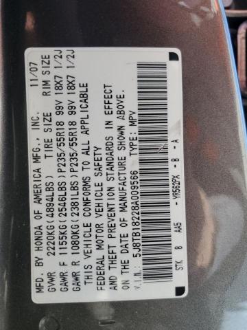 Photo 12 VIN: 5J8TB18228A009566 - ACURA RDX 