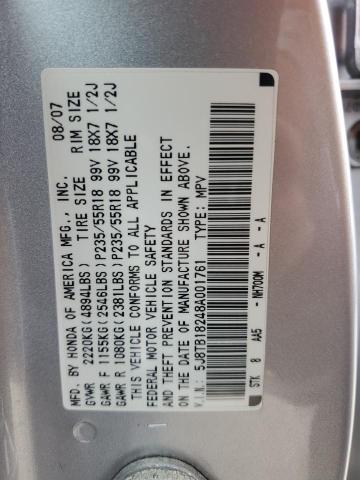 Photo 11 VIN: 5J8TB18248A001761 - ACURA RDX 