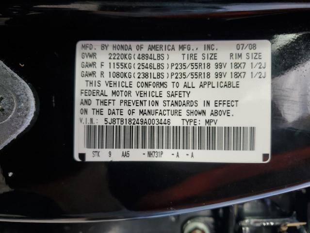 Photo 13 VIN: 5J8TB18249A003446 - ACURA RDX 