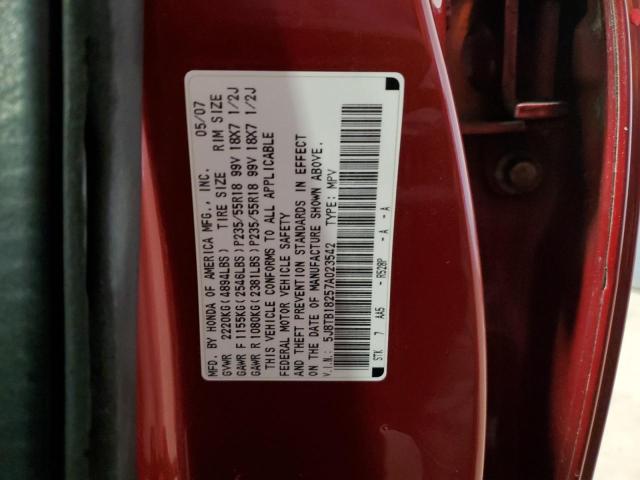 Photo 12 VIN: 5J8TB18257A023542 - ACURA RDX 