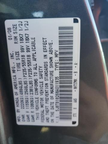 Photo 11 VIN: 5J8TB18268A011935 - ACURA RDX 