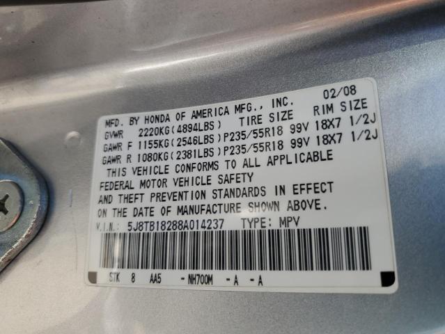 Photo 12 VIN: 5J8TB18288A014237 - ACURA RDX 