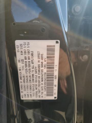 Photo 12 VIN: 5J8TB18507A017156 - ACURA RDX TECHNO 