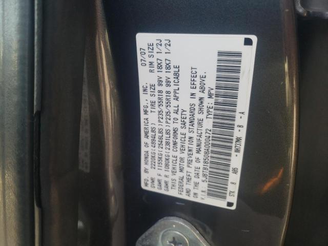 Photo 9 VIN: 5J8TB18508A000472 - ACURA RDX TECHNO 