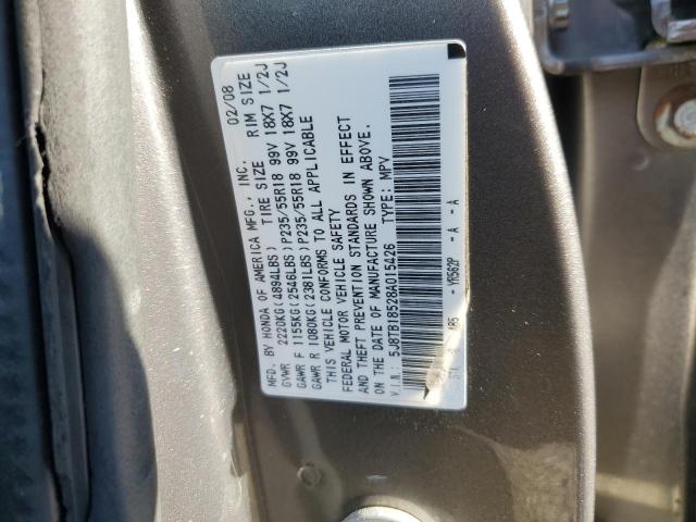 Photo 12 VIN: 5J8TB18528A015426 - ACURA RDX TECHNO 