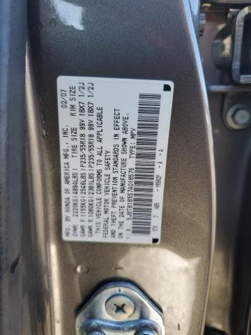 Photo 12 VIN: 5J8TB18557A018576 - ACURA RDX TECHNO 