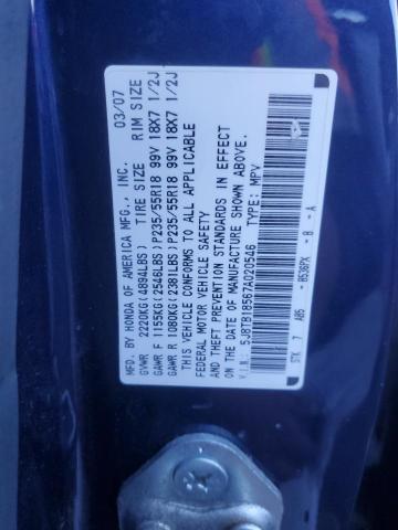 Photo 11 VIN: 5J8TB18567A020546 - ACURA RDX 