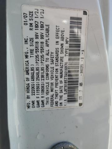 Photo 11 VIN: 5J8TB18577A016974 - ACURA RDX TECHNO 