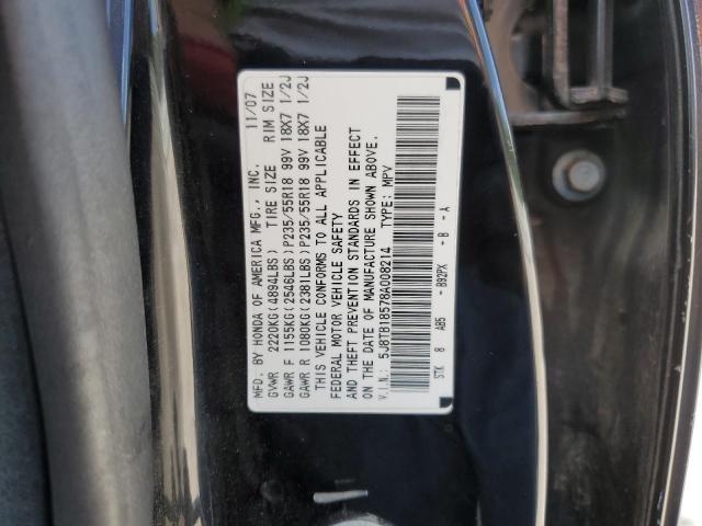 Photo 12 VIN: 5J8TB18578A008214 - ACURA RDX TECHNO 