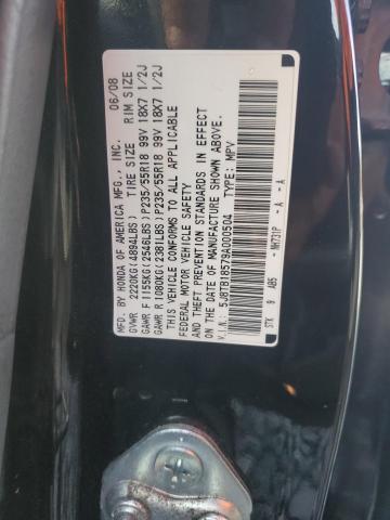 Photo 12 VIN: 5J8TB18579A000504 - ACURA RDX TECHNO 