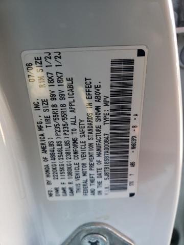 Photo 13 VIN: 5J8TB18587A000847 - ACURA RDX TECHNO 