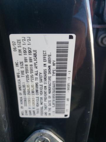 Photo 12 VIN: 5J8TB18587A024405 - ACURA RDX TECHNO 