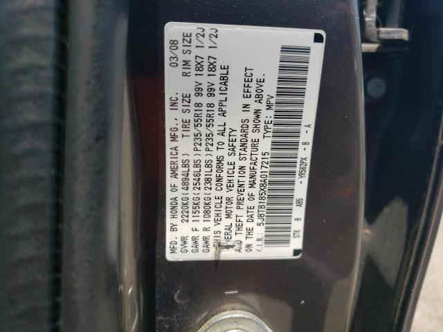 Photo 13 VIN: 5J8TB185X8A017215 - ACURA RDX 