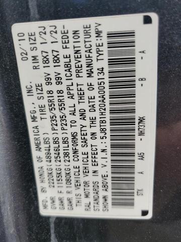 Photo 11 VIN: 5J8TB1H20AA005134 - ACURA RDX 