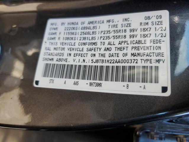 Photo 12 VIN: 5J8TB1H22AA000372 - ACURA RDX 