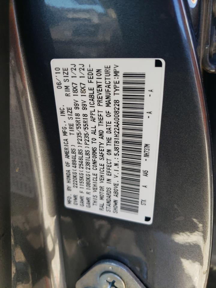 Photo 12 VIN: 5J8TB1H22AA008228 - ACURA RDX 