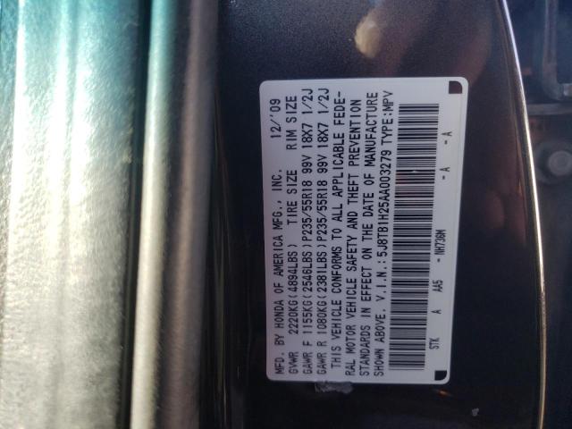 Photo 9 VIN: 5J8TB1H25AA003279 - ACURA RDX 