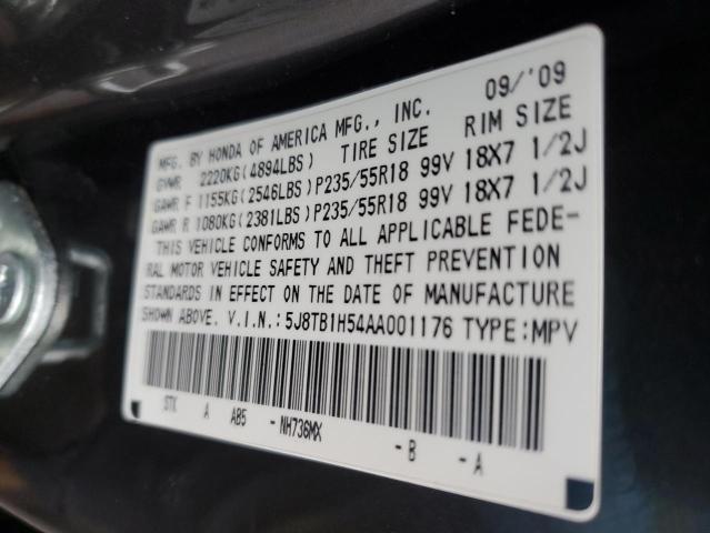 Photo 11 VIN: 5J8TB1H54AA001176 - ACURA RDX TECHNO 