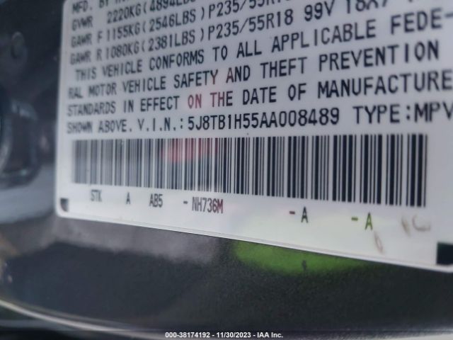 Photo 8 VIN: 5J8TB1H55AA008489 - ACURA RDX 