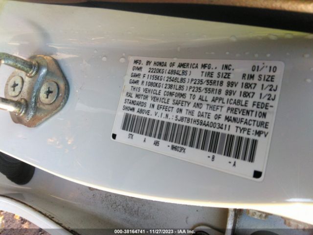 Photo 8 VIN: 5J8TB1H59AA003411 - ACURA RDX 