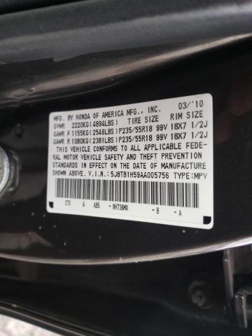 Photo 9 VIN: 5J8TB1H59AA005756 - ACURA RDX TECHNO 