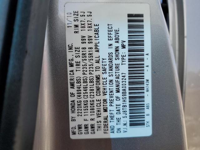 Photo 11 VIN: 5J8TB1H59BA003247 - ACURA RDX TECHNO 