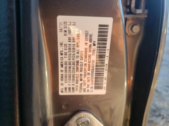 Photo 9 VIN: 5J8TB1H5XCA000181 - ACURA RDX TECHNO 