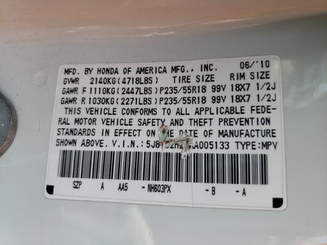 Photo 9 VIN: 5J8TB2H21AA005133 - ACURA RDX 