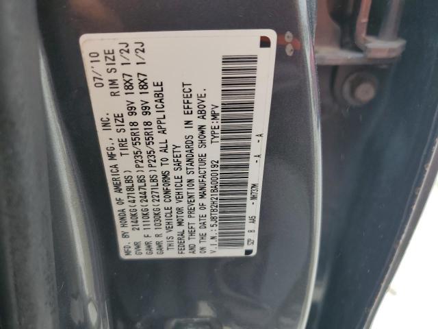 Photo 8 VIN: 5J8TB2H21BA000192 - ACURA RDX 