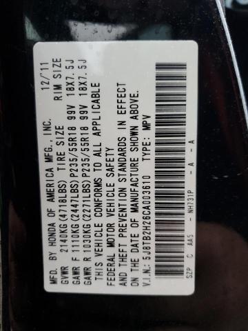 Photo 12 VIN: 5J8TB2H26CA003610 - ACURA RDX 