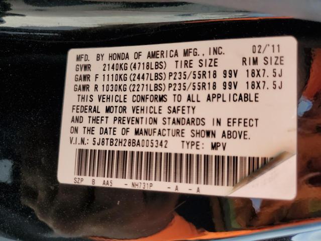 Photo 12 VIN: 5J8TB2H28BA005342 - ACURA RDX 