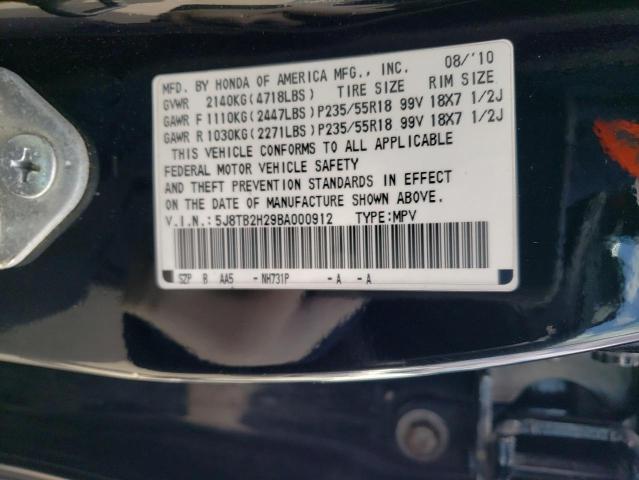 Photo 11 VIN: 5J8TB2H29BA000912 - ACURA RDX 