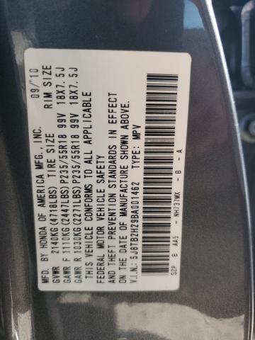 Photo 12 VIN: 5J8TB2H29BA001462 - ACURA RDX 