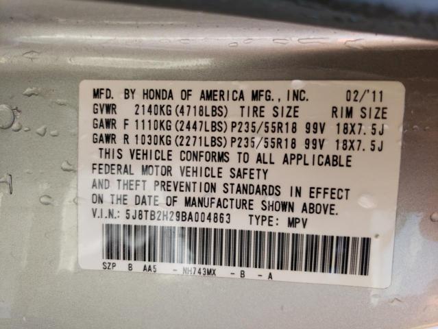 Photo 13 VIN: 5J8TB2H29BA004863 - ACURA RDX 