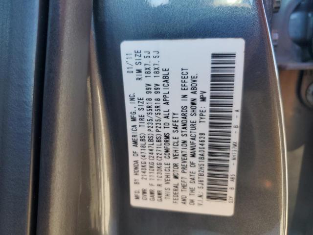 Photo 12 VIN: 5J8TB2H51BA004639 - ACURA RDX TECHNO 