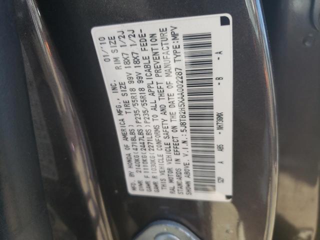 Photo 13 VIN: 5J8TB2H5XAA002287 - ACURA RDX TECHNO 