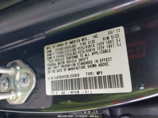 Photo 8 VIN: 5J8TB3H30EL008839 - ACURA RDX 