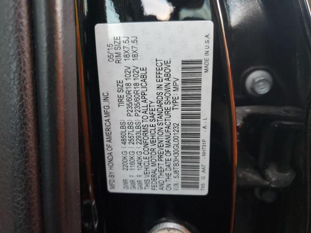 Photo 12 VIN: 5J8TB3H30GL001232 - ACURA RDX 