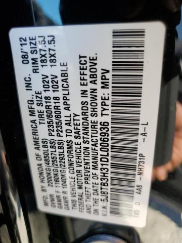 Photo 12 VIN: 5J8TB3H31DL006936 - ACURA RDX 