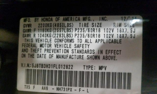 Photo 9 VIN: 5J8TB3H31FL012822 - ACURA RDX 